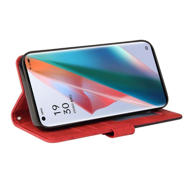 Etui Folio do Oppo Find X3 Pro Bicolor Artystyczny