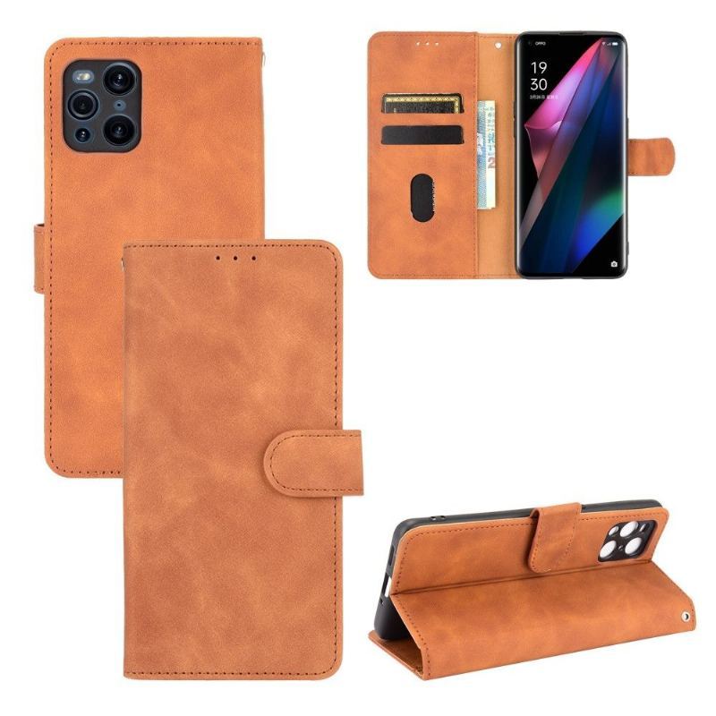 Etui Folio do Oppo Find X3 Pro Miękki Dotyk