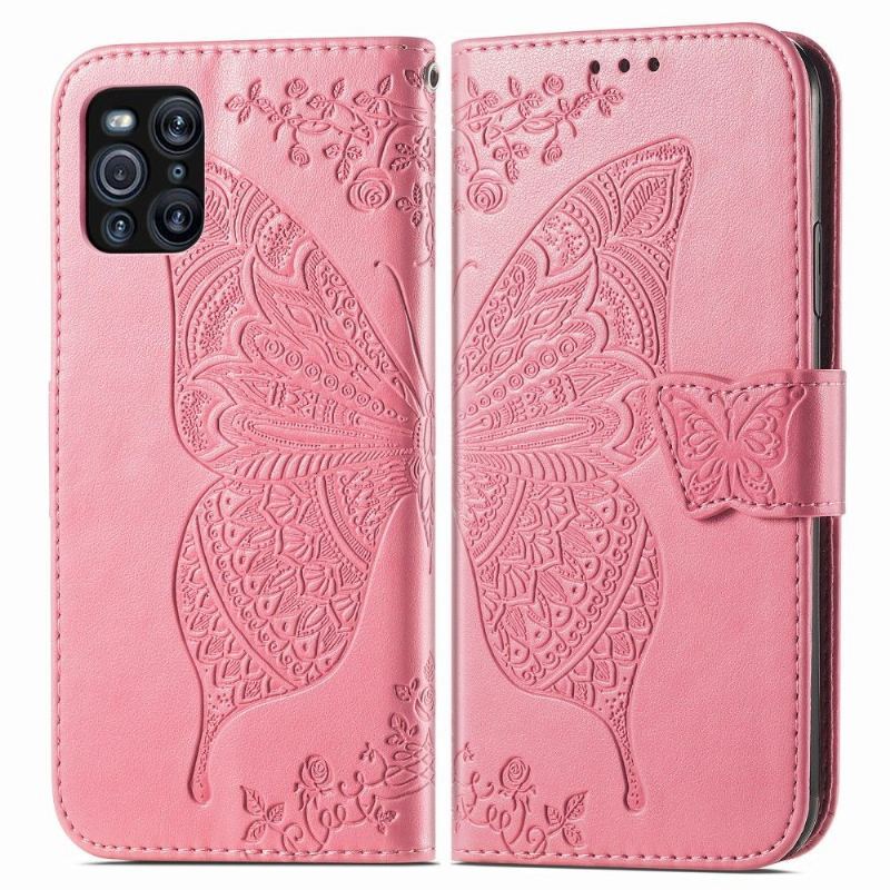 Etui Folio do Oppo Find X3 Pro Motyl Ulga