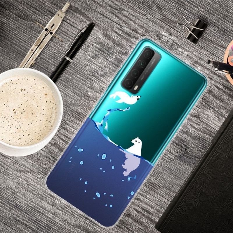 Etui do Huawei P Smart 2021 Biznes Foka I Niedźwiedź Polarny