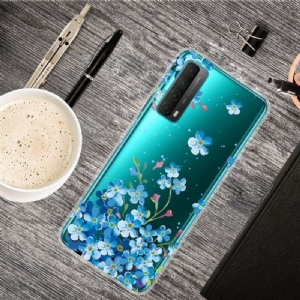 Etui do Huawei P Smart 2021 Limonkowy Kwiat