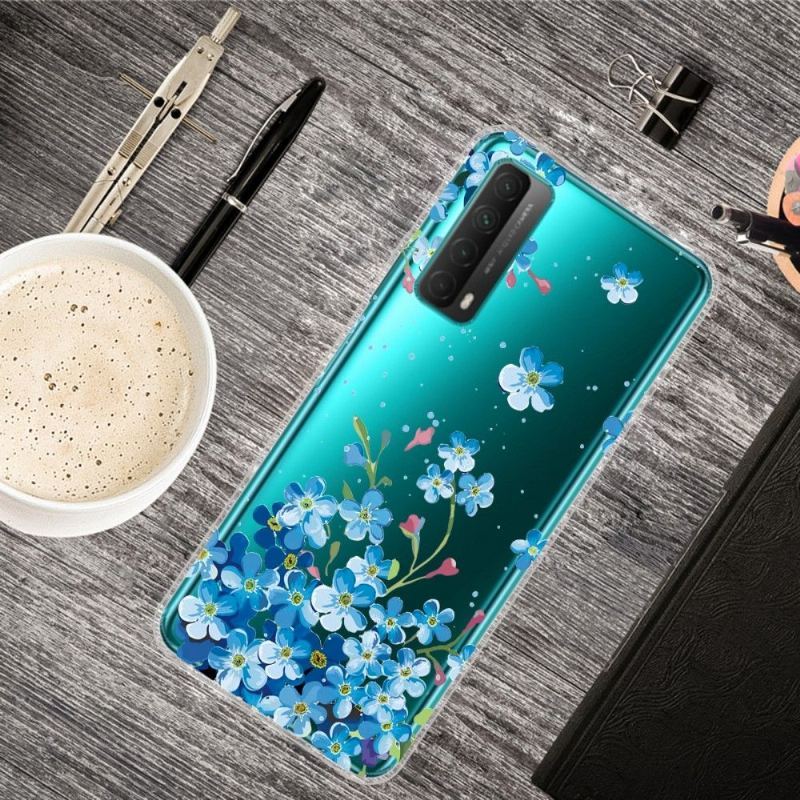 Etui do Huawei P Smart 2021 Limonkowy Kwiat