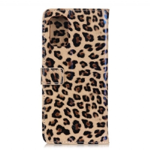 Etui Folio do Huawei P Smart 2021 Classic Faux Leather Leopard Style