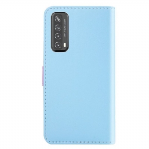 Etui Folio do Huawei P Smart 2021 Faux Leather Tricolor Szwy