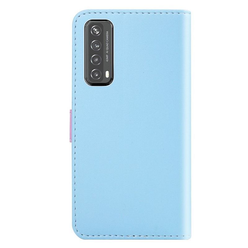 Etui Folio do Huawei P Smart 2021 Faux Leather Tricolor Szwy