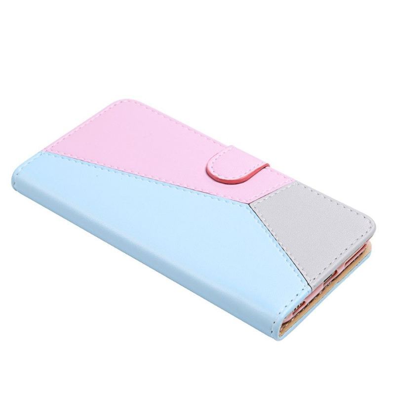 Etui Folio do Huawei P Smart 2021 Faux Leather Tricolor Szwy