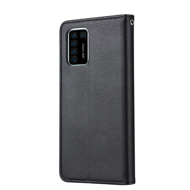 Etui Folio do Huawei P Smart 2021 Faux Skórzane Etui Na Stojak