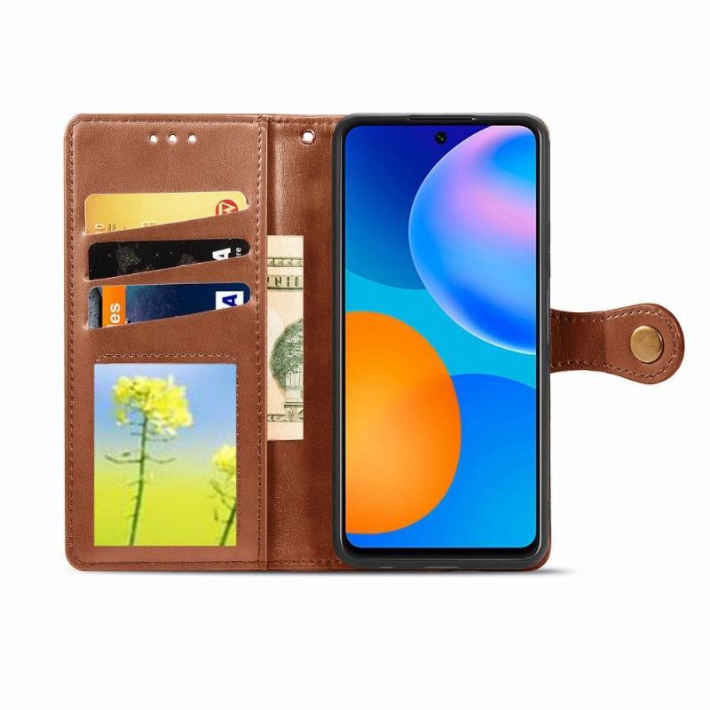 Etui Folio do Huawei P Smart 2021 Indila Etui Na Karty Ze Sztucznej Skóry