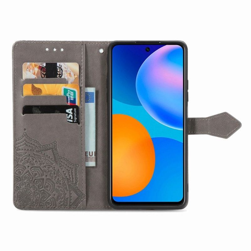 Etui Na Telefon Pokrowce do Huawei P Smart 2021 Biznes Mandala Posiadacz Karty