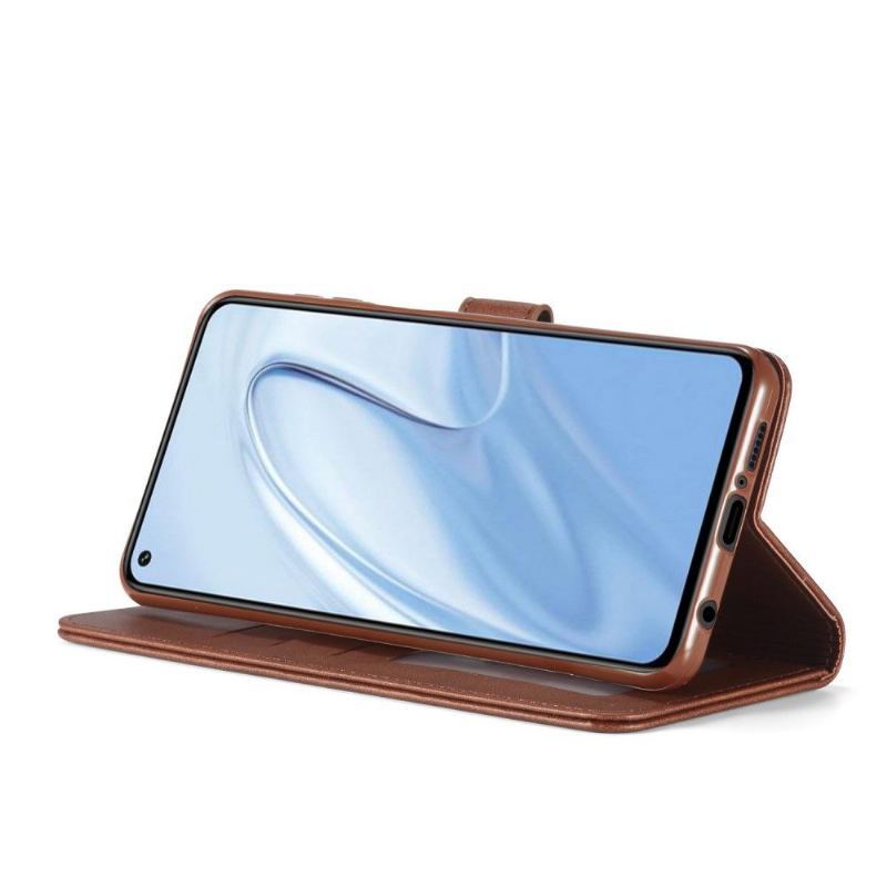 Etui do Xiaomi Redmi Note 9S / Redmi Note 9 Pro Anti-fall Etui Folio Skórzany Efekt Lc.imeeke