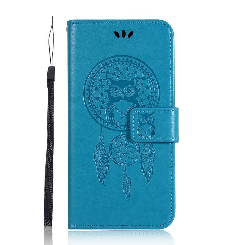 Etui Folio do Xiaomi Redmi Note 9S / Redmi Note 9 Pro Obrzeża Łapacz Snów Sowa