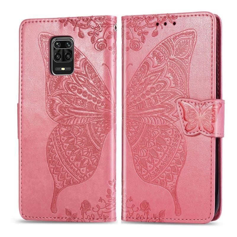 Etui Folio do Xiaomi Redmi Note 9S / Redmi Note 9 Pro Obrzeża Motyl Ulga