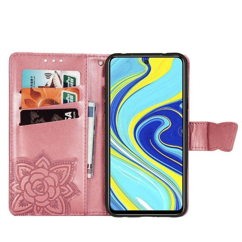 Etui Folio do Xiaomi Redmi Note 9S / Redmi Note 9 Pro Obrzeża Motyl Ulga