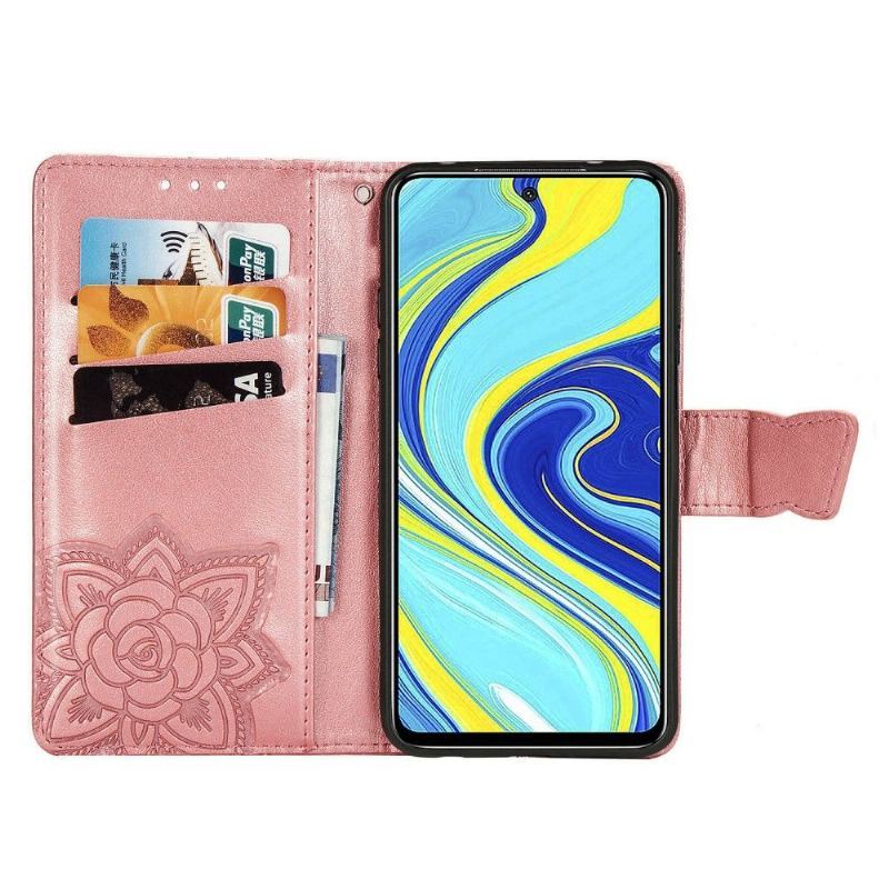 Etui Folio do Xiaomi Redmi Note 9S / Redmi Note 9 Pro Obrzeża Motyl Ulga