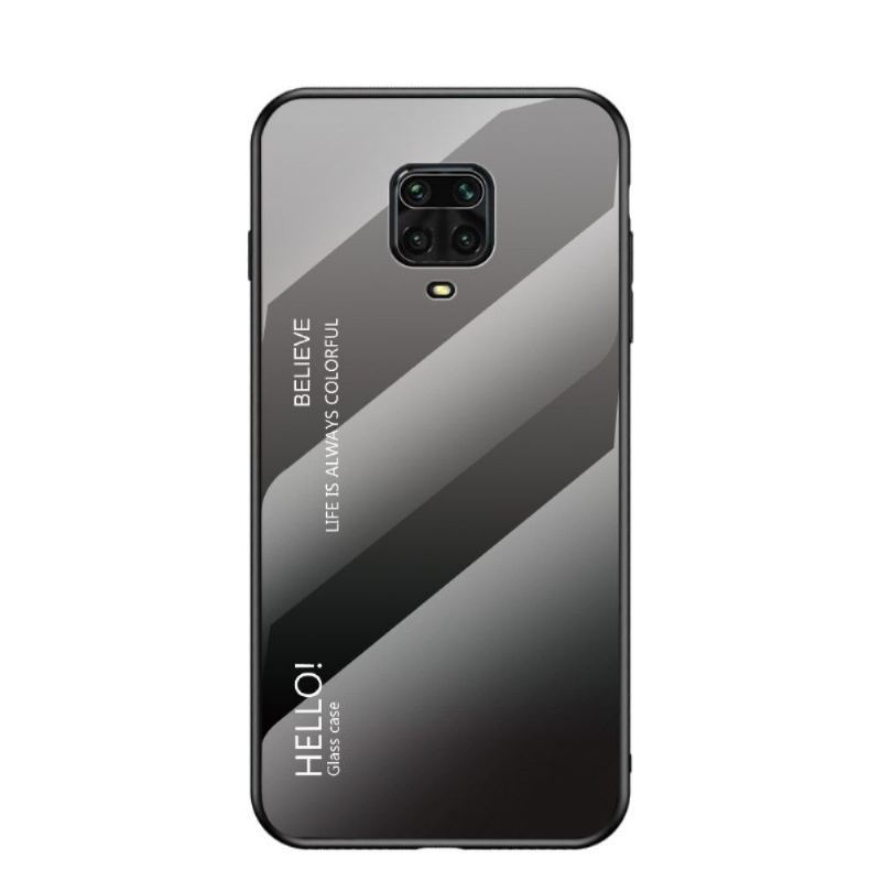 Futerały do Xiaomi Redmi Note 9S / Redmi Note 9 Pro Obrzeża Color Gradient Glass Back