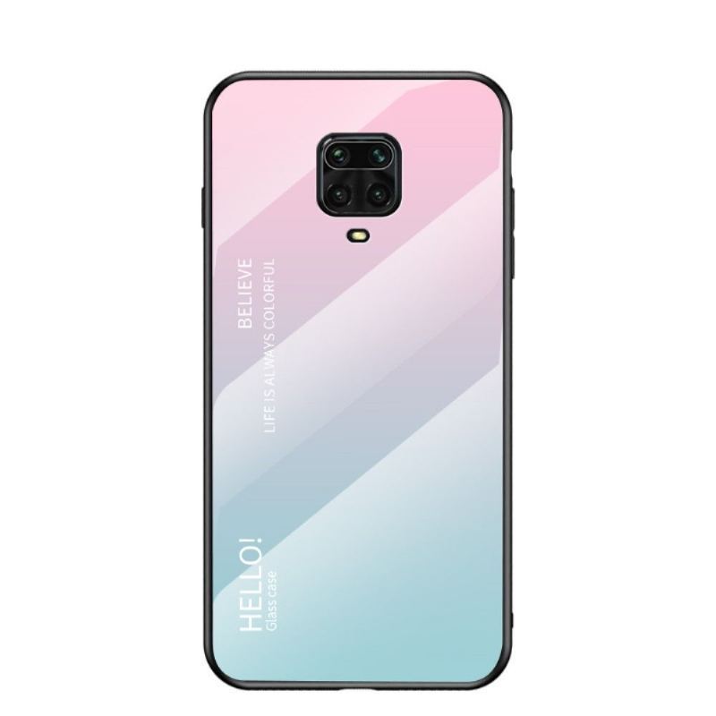 Futerały do Xiaomi Redmi Note 9S / Redmi Note 9 Pro Obrzeża Color Gradient Glass Back