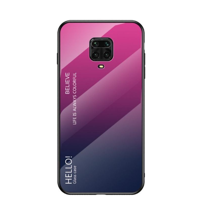 Futerały do Xiaomi Redmi Note 9S / Redmi Note 9 Pro Obrzeża Color Gradient Glass Back