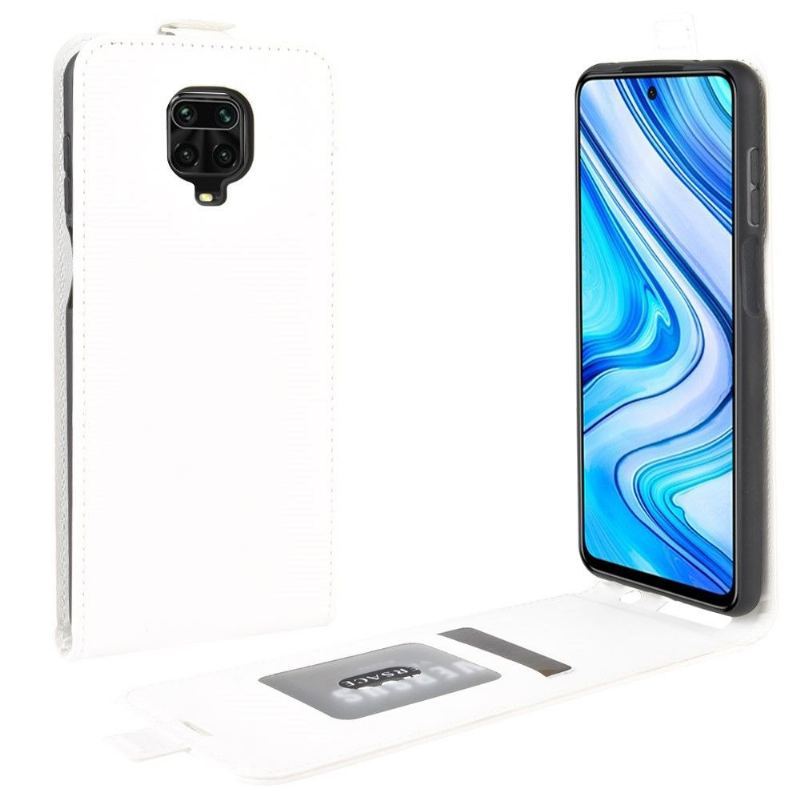 Skórzany Futerał do Xiaomi Redmi Note 9S / Redmi Note 9 Pro Anti-fall Etui Folio Ze Sztucznej Skóry W Pionie