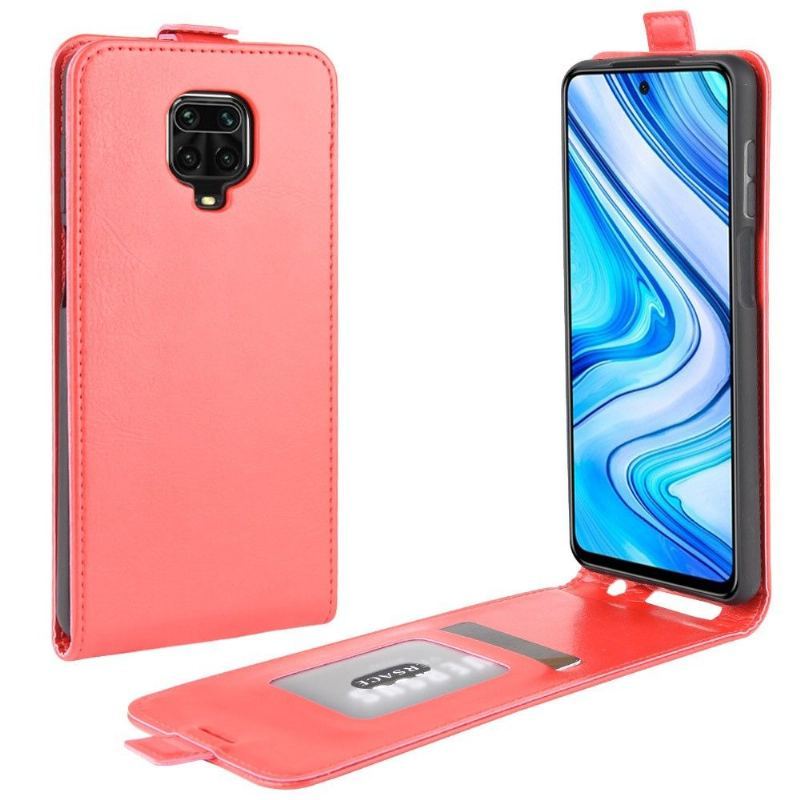 Skórzany Futerał do Xiaomi Redmi Note 9S / Redmi Note 9 Pro Anti-fall Etui Folio Ze Sztucznej Skóry W Pionie