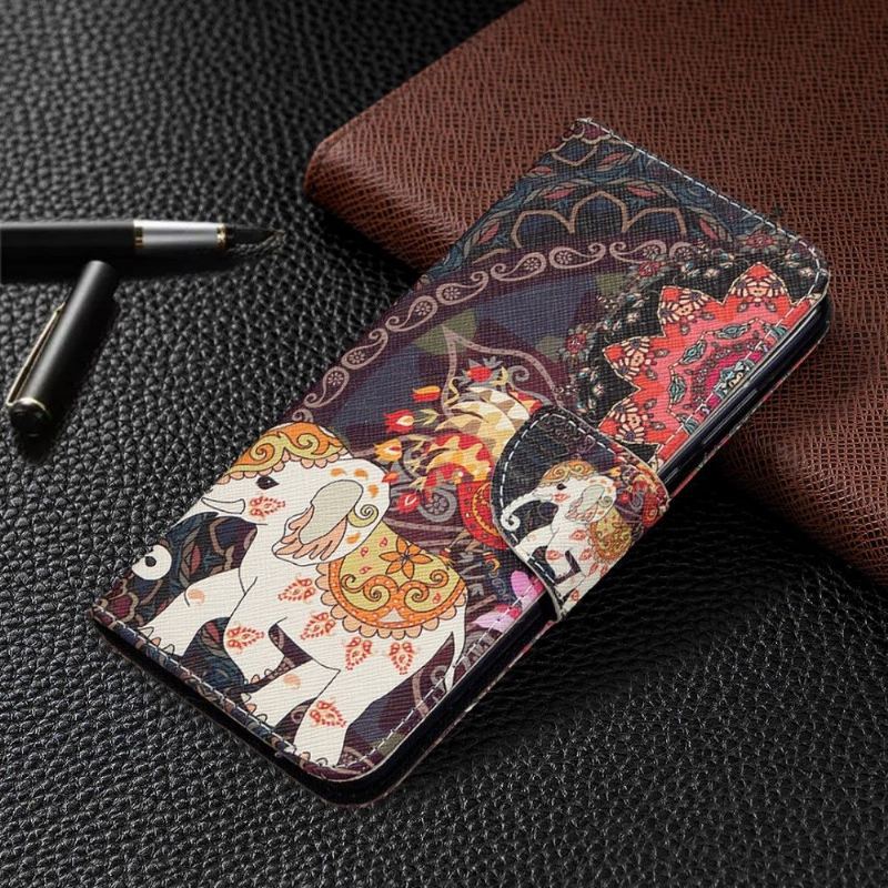 Etui Folio do Huawei Y6p Classic Słoń Indyjski