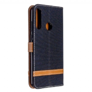 Etui Folio do Huawei Y6p Pokrowiec Z Tkaniny