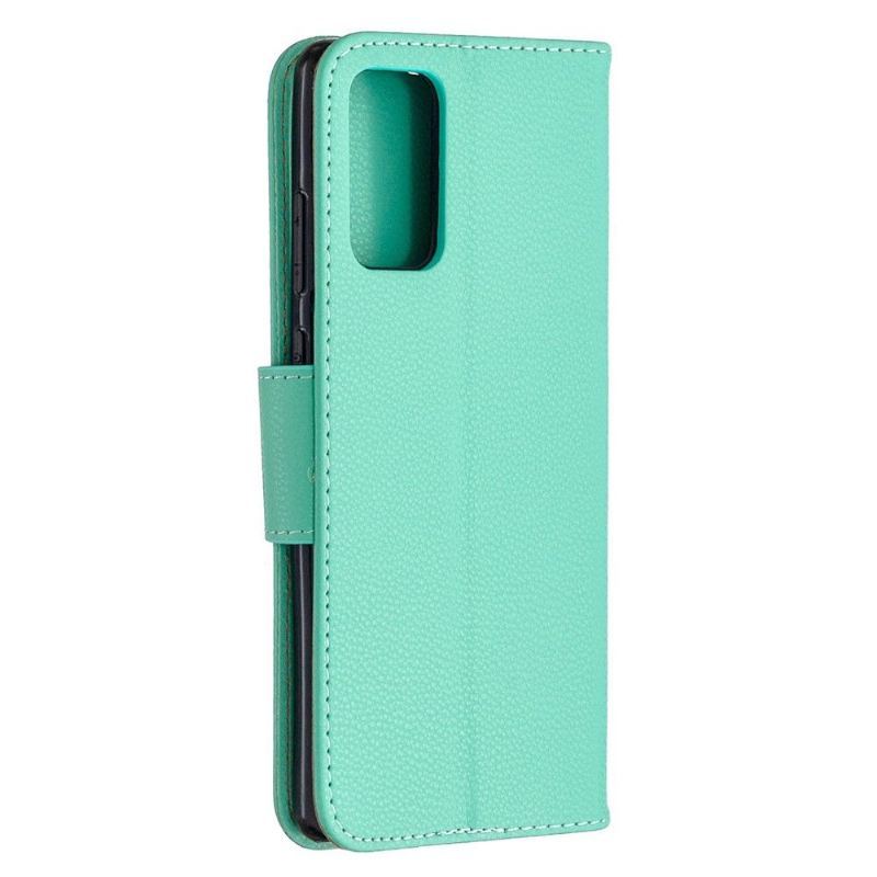 Case do Samsung Galaxy Note 20 Biznes Etui Folio Efekt Zielonej Skóry Ziarnistej