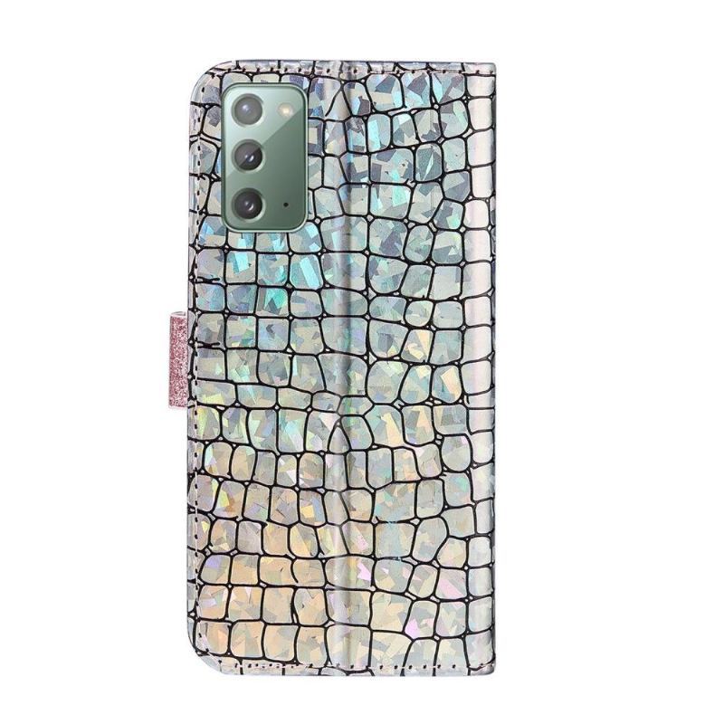 Case do Samsung Galaxy Note 20 Efekt Glamour Krokodyla