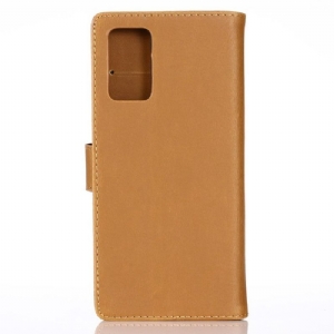 Etui do Samsung Galaxy Note 20 Etui Folio Retro Skórzany Efekt