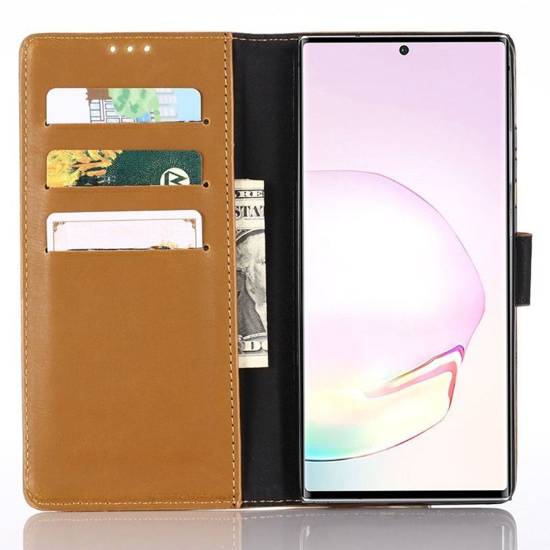 Etui do Samsung Galaxy Note 20 Etui Folio Retro Skórzany Efekt