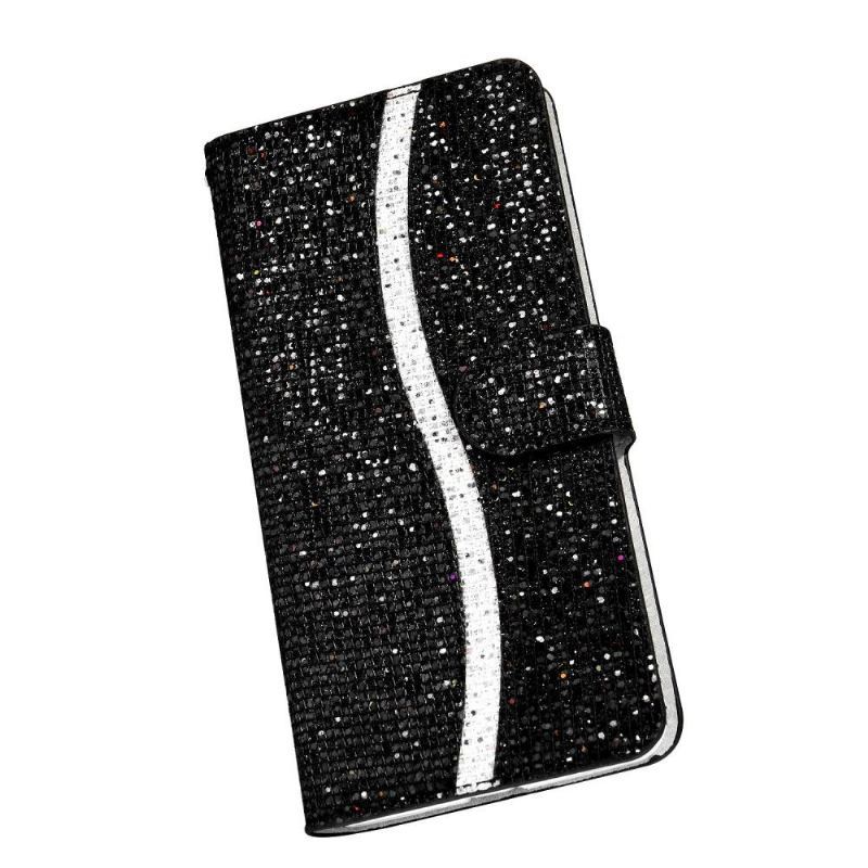 Etui Folio do Samsung Galaxy Note 20 Brokatowe Etui Na Karty