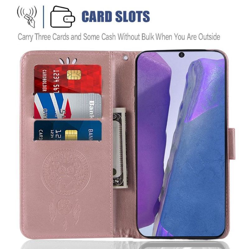 Etui Folio do Samsung Galaxy Note 20 Classic Łapacz Snów Sowa