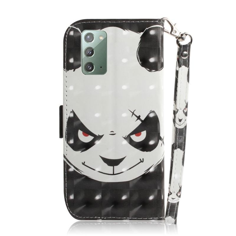 Etui Folio do Samsung Galaxy Note 20 Obrzeża Zła Panda