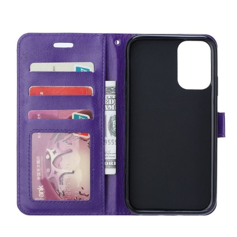 Etui Folio do Samsung Galaxy Note 20 Posiadacz Karty Z Podpórką - Fioletowy