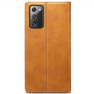 Etui Folio do Samsung Galaxy Note 20 Skórzany Futerał Folio Flip Style Skóra