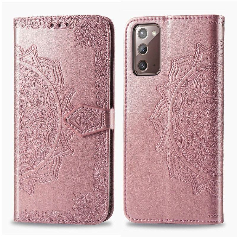 Etui Na Telefon Pokrowce do Samsung Galaxy Note 20 Biznes Mandala Relief Faux Leather