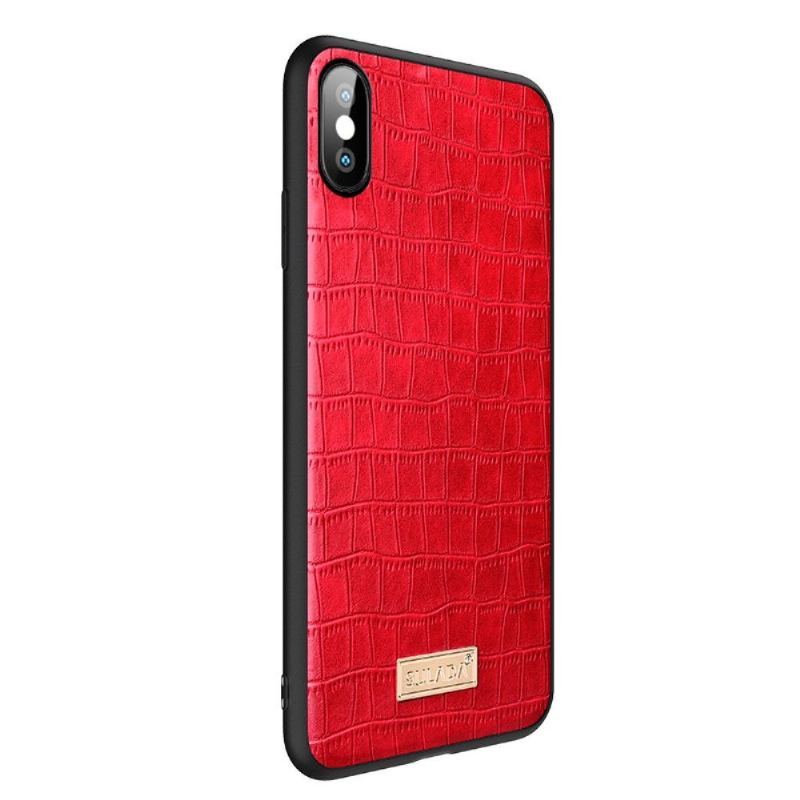 Etui do iPhone X / XS Biznes Sulada Croco Efekt Skóry