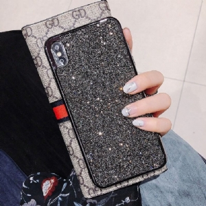 Etui do iPhone X / XS Brokat Glamour