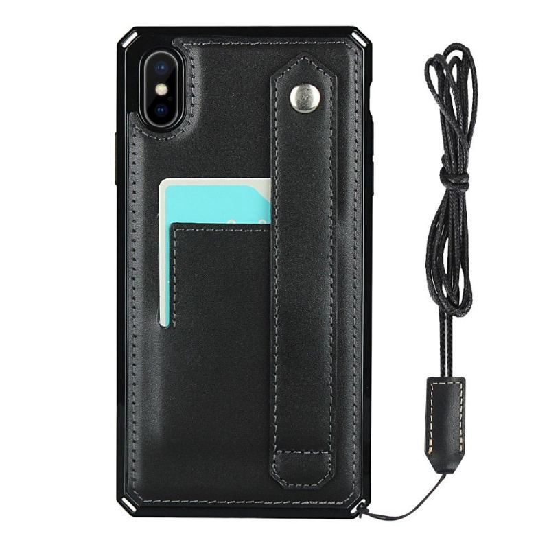 Etui do iPhone X / XS Classic Skórzane Etui Na Karty