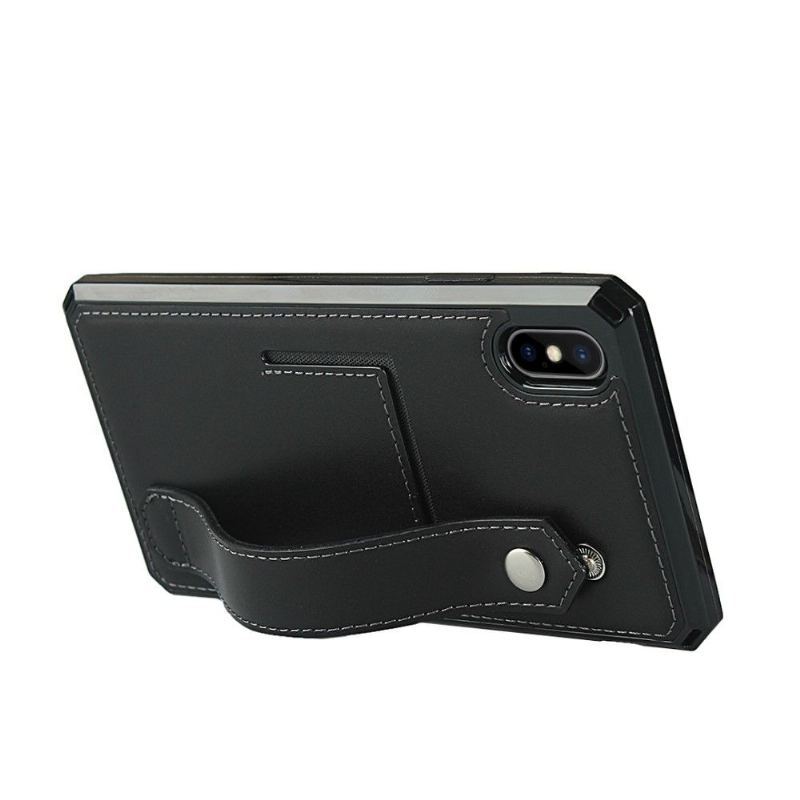 Etui do iPhone X / XS Classic Skórzane Etui Na Karty