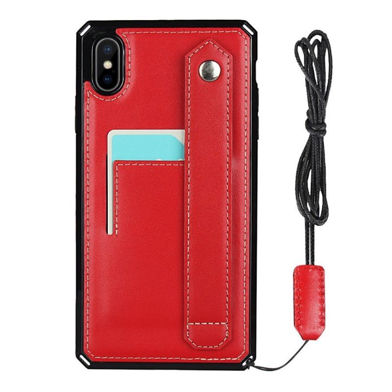 Etui do iPhone X / XS Classic Skórzane Etui Na Karty