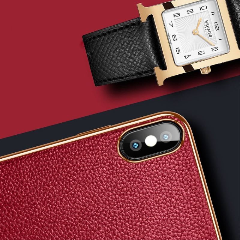 Etui do iPhone X / XS Sulada Efekt Skóry