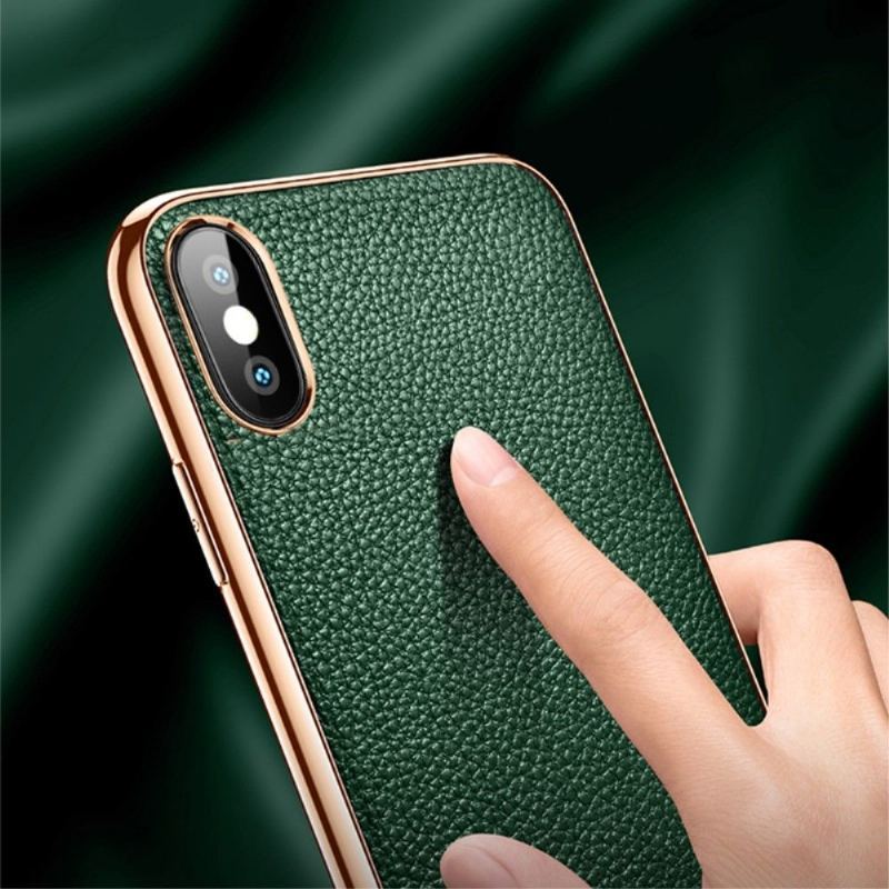 Etui do iPhone X / XS Sulada Efekt Skóry