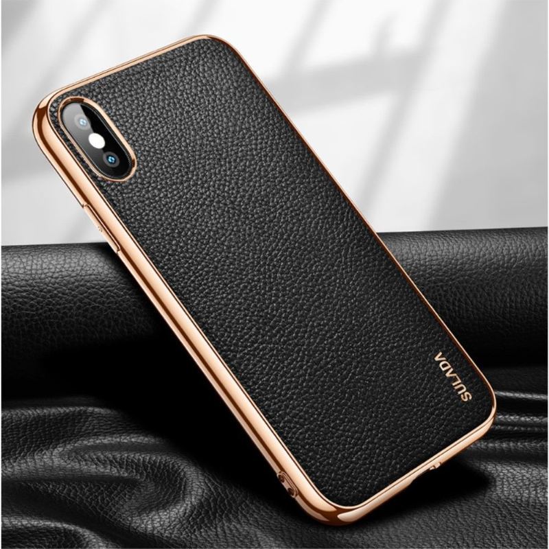 Etui do iPhone X / XS Sulada Efekt Skóry