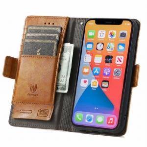 Etui Folio do iPhone X / XS Classic Skórzany Futerał Odwróć Biznes