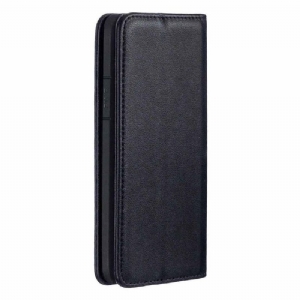 Etui Skórzany Futerał do iPhone X / XS Anti-fall 2w1 Black