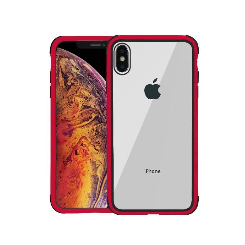 Futerały do iPhone X / XS Obrzeża Przezroczysty Kontur Kolorowy