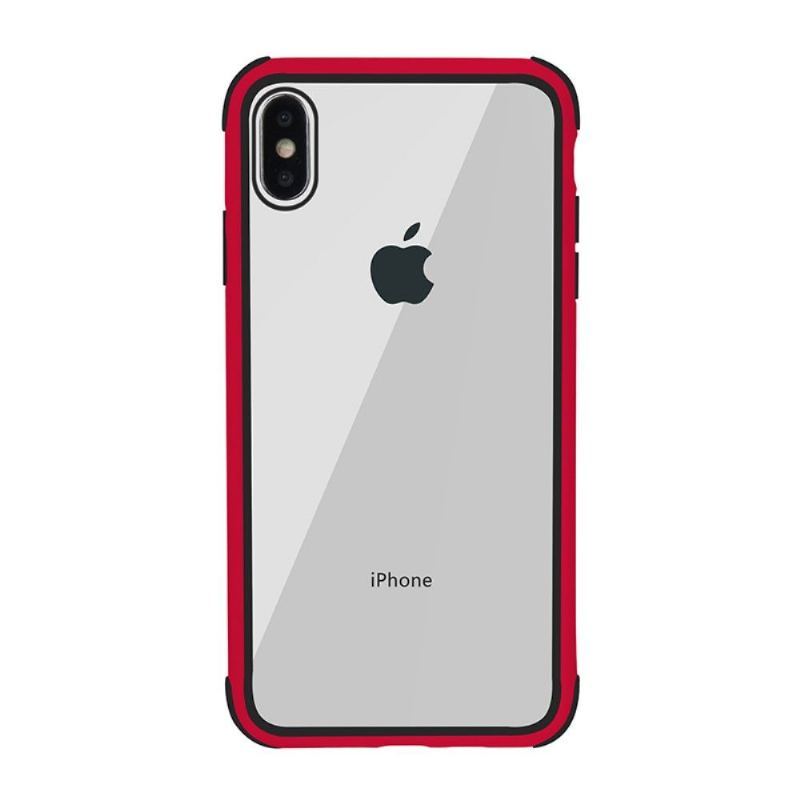 Futerały do iPhone X / XS Obrzeża Przezroczysty Kontur Kolorowy