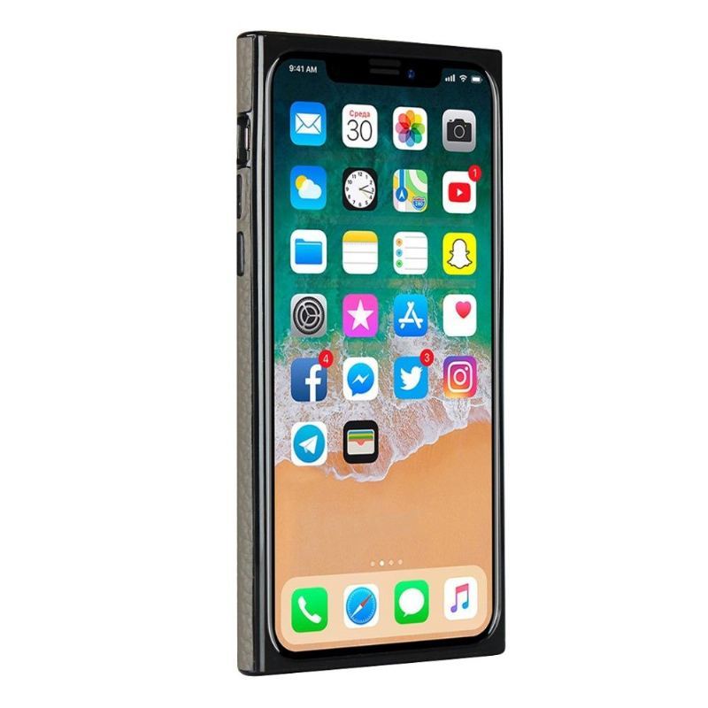 Futerały do iPhone X / XS Obrzeża Skórzany Efekt Z Paskiem