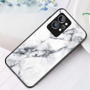 Etui do Realme GT 2 Pro Biznes Marble Lina Szkło Powrót