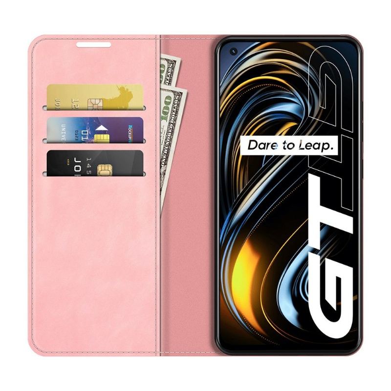 Etui do Realme GT 5G Classic Faux Skórzany Stojak Funkcyjny